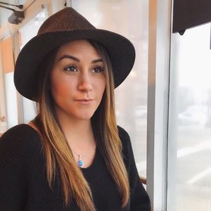 Rag & Bone Grey Black Wool Hat